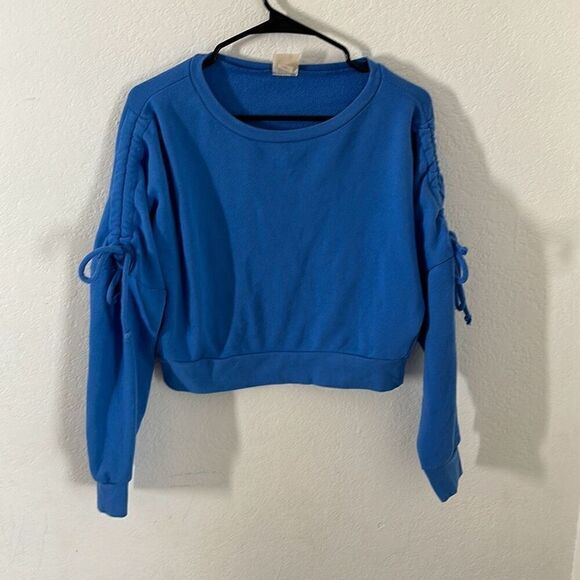 Mossimo Size XS blue Cropped Pullover sweater - Picture 1 of 6